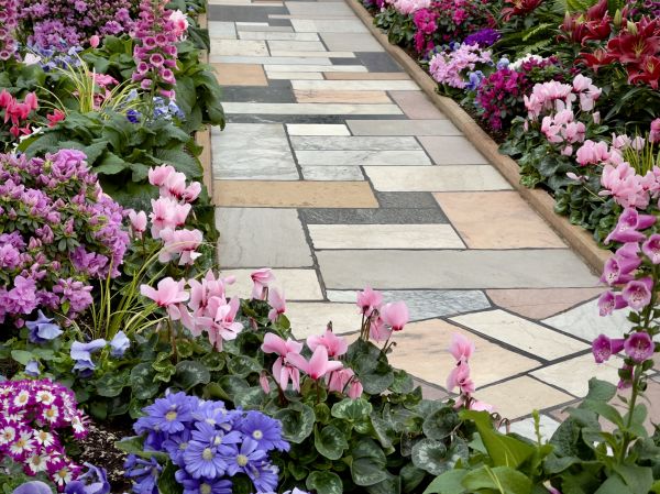Garden Path Installation in Bowie