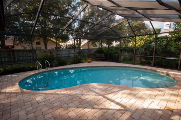 Pool Area Paving in Bowie